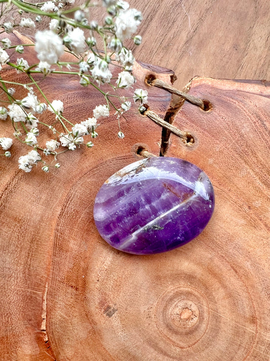 Amethyst Thumb Stone